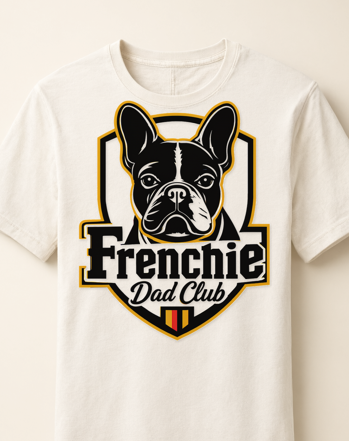 frenchie-dad-club-tee mockup detail