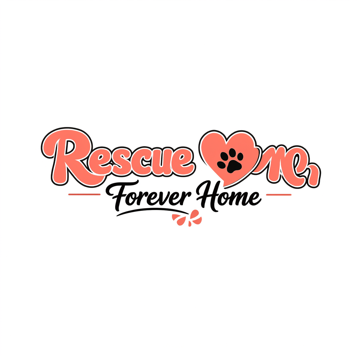 Rescue Mom | Forever Home Tee