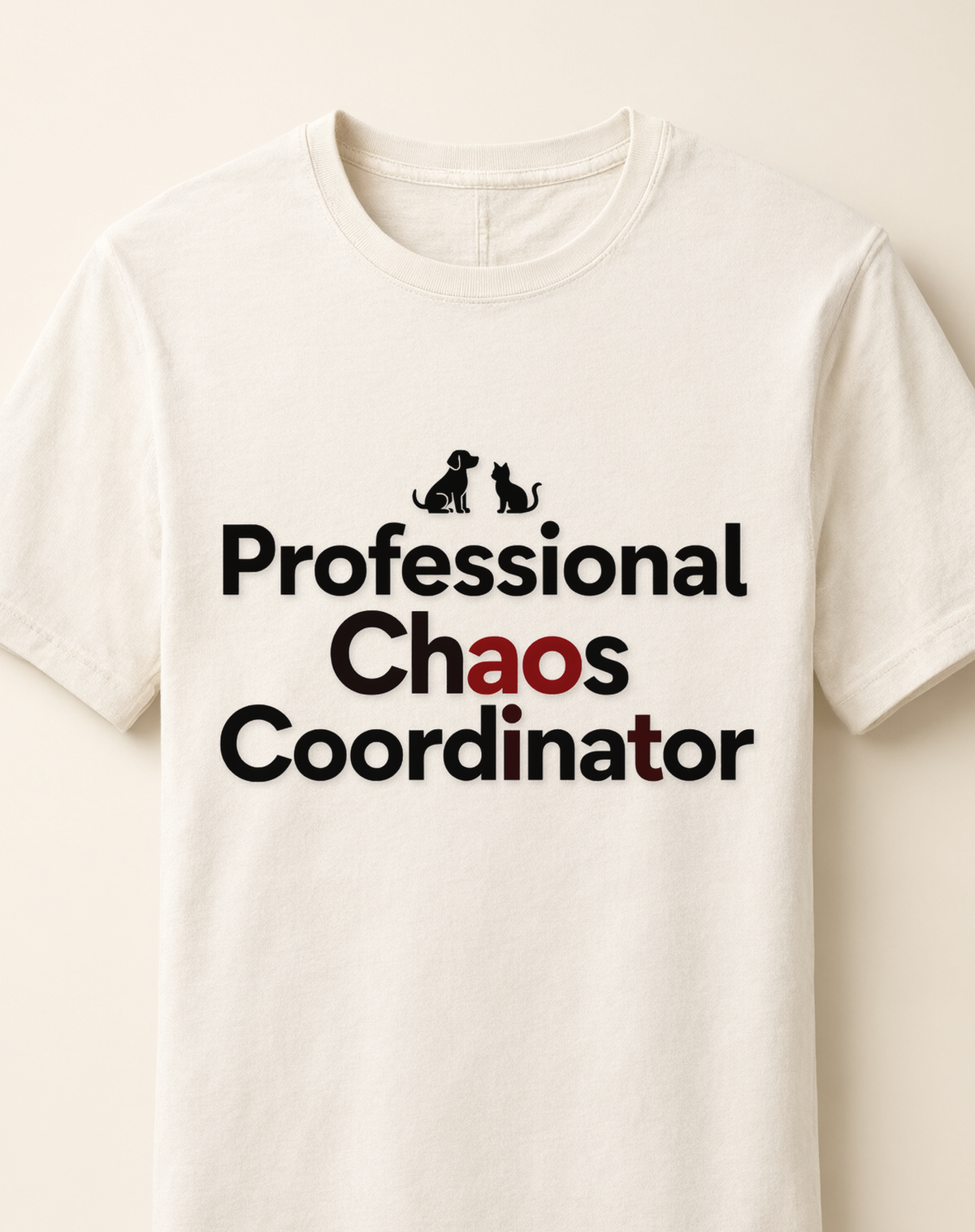 professional-chaos-coordinator-tee mockup detail