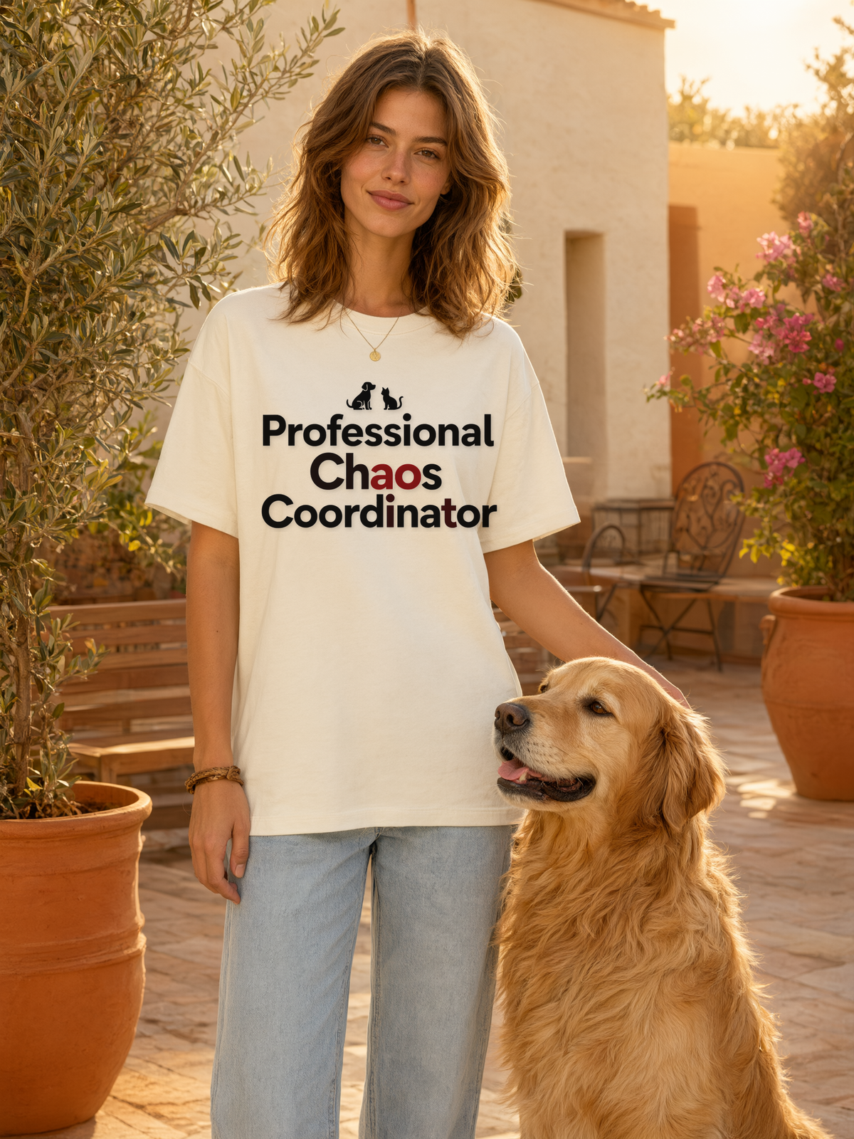 professional-chaos-coordinator-tee mockup lifestyle